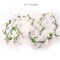 4.5-Foot White Cherry Blossom Garland - Set of 6 Lifelike Silk Flowers & Foliage, Ideal Spring Garlands for Party, Event, Home & Office Decor - Floral Home by Artificial Flowers